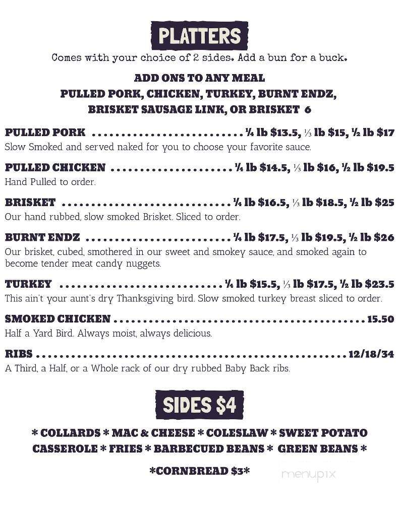 Lil' Bitta Bull BBQ - Cambridge, MD menu_pic