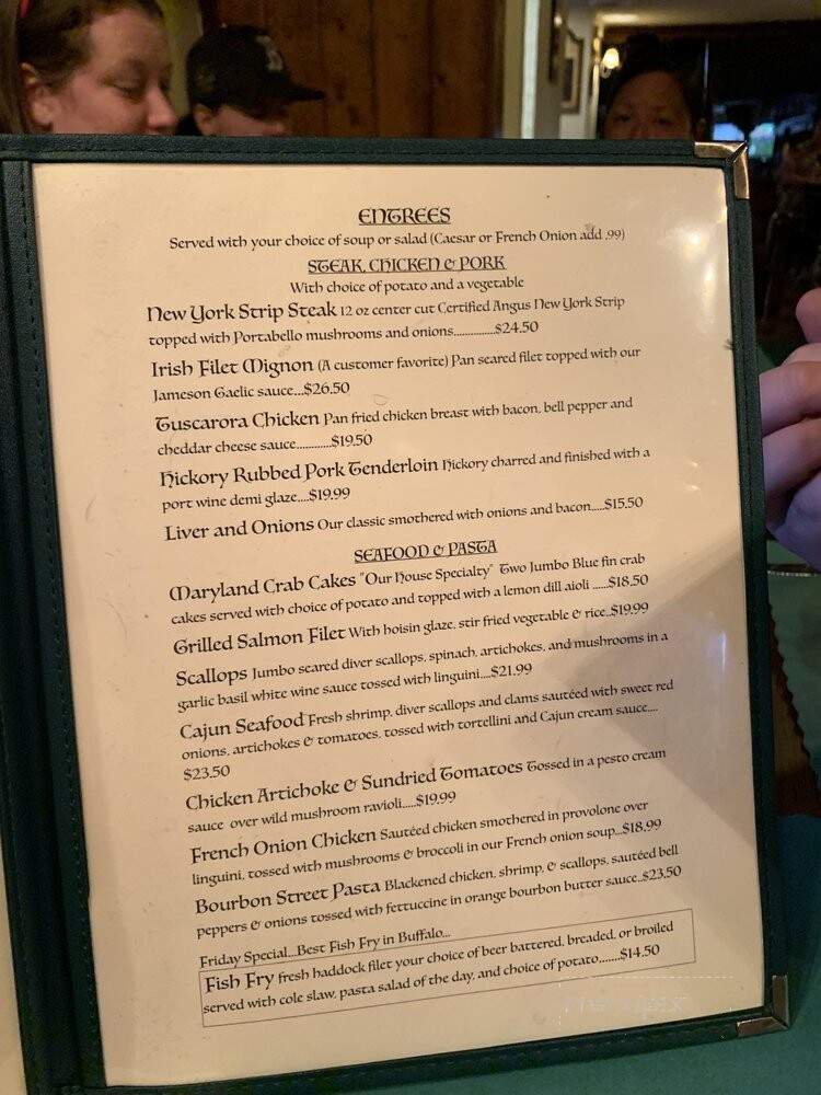 Blackthorn Restaurant & Pub - Buffalo, NY menu_pic