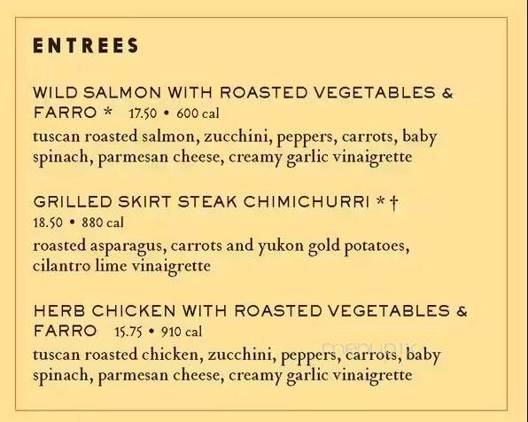 Nordstrom Marketplace Cafe - Cherry Hill, NJ menu_pic