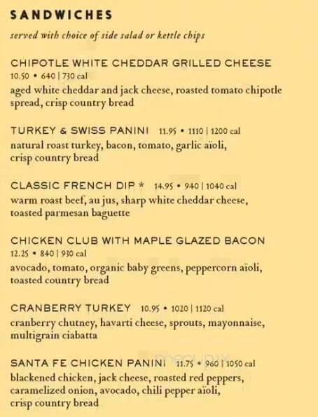 Nordstrom Marketplace Cafe - Cherry Hill, NJ menu_pic