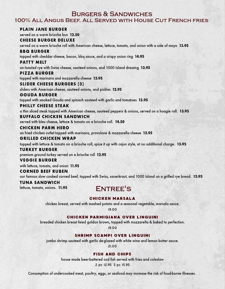 Kc's Korner Restaurant Tavern - South Plainfield, NJ menu_pic