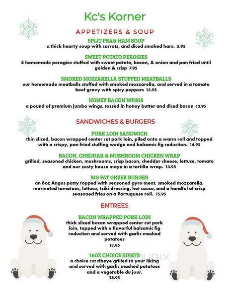 Kc's Korner Restaurant Tavern - South Plainfield, NJ menu_pic
