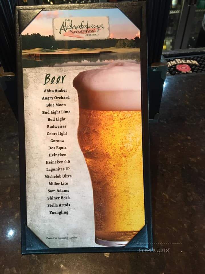 Atchafalaya at Idlewild - Patterson, LA menu_pic