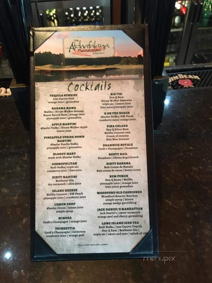 Atchafalaya at Idlewild - Patterson, LA menu_pic