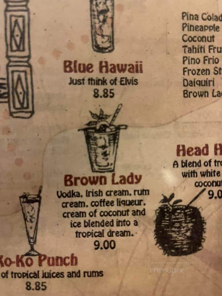 Tahiti Restaurant - Dedham, MA menu_pic