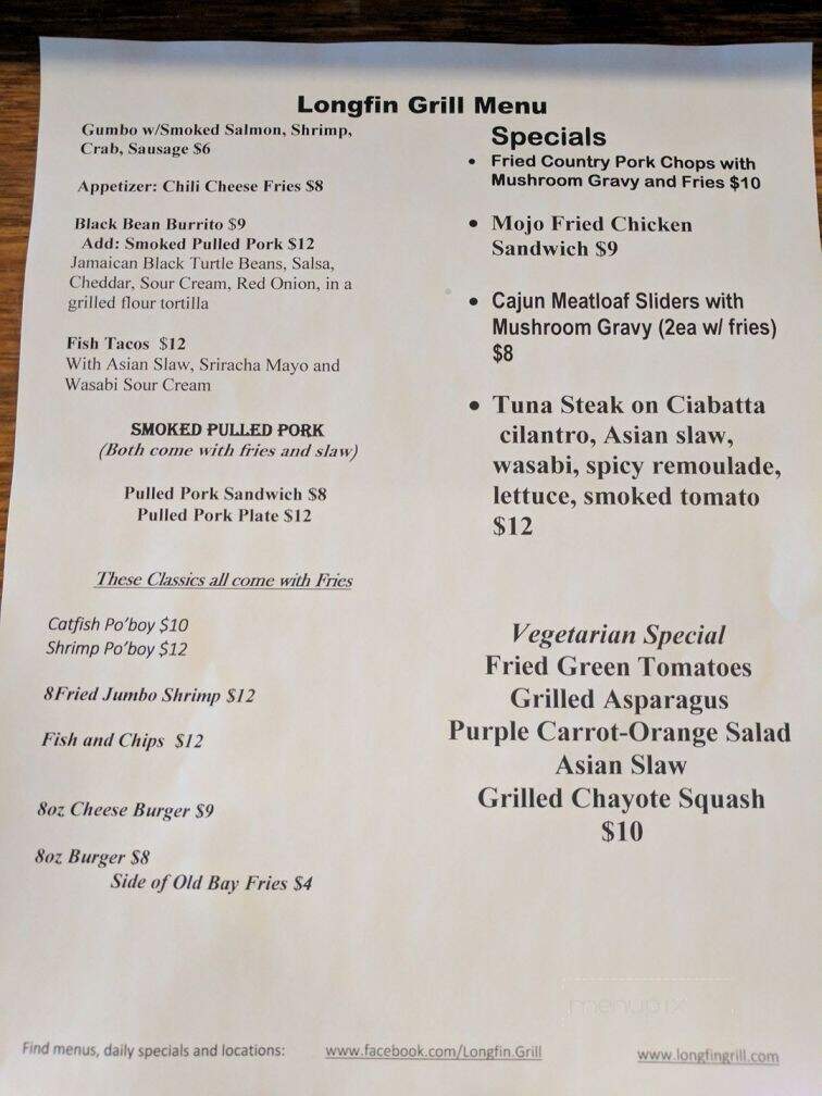Twin Creeks Brewing - Vinton, VA menu_pic