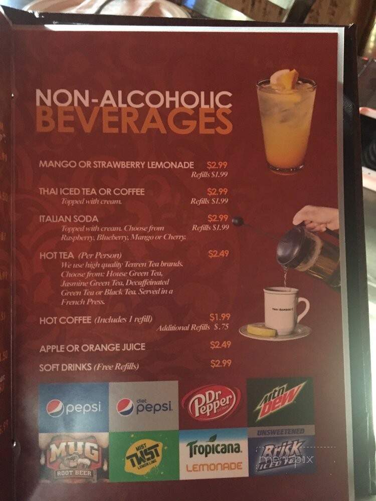 Thai Bamboo Restaurant - Coeur D'Alene, ID menu_pic