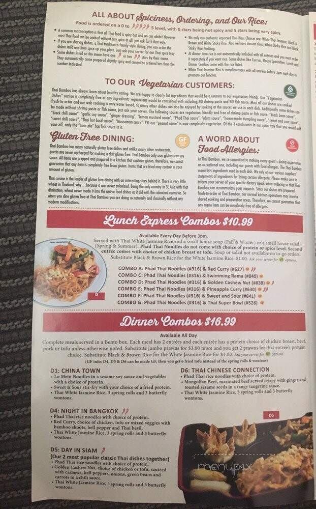 Thai Bamboo Restaurant - Coeur D'Alene, ID menu_pic