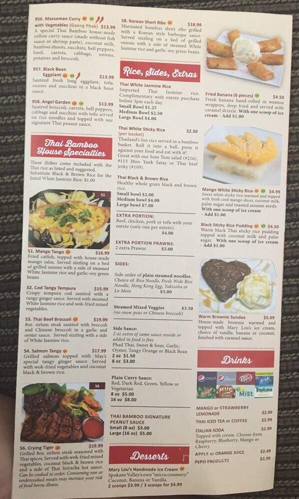 Thai Bamboo Restaurant - Coeur D'Alene, ID menu_pic
