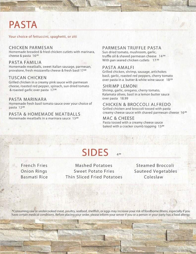 Agoro's Pizza Bar & Grill - Somerset, MA menu_pic