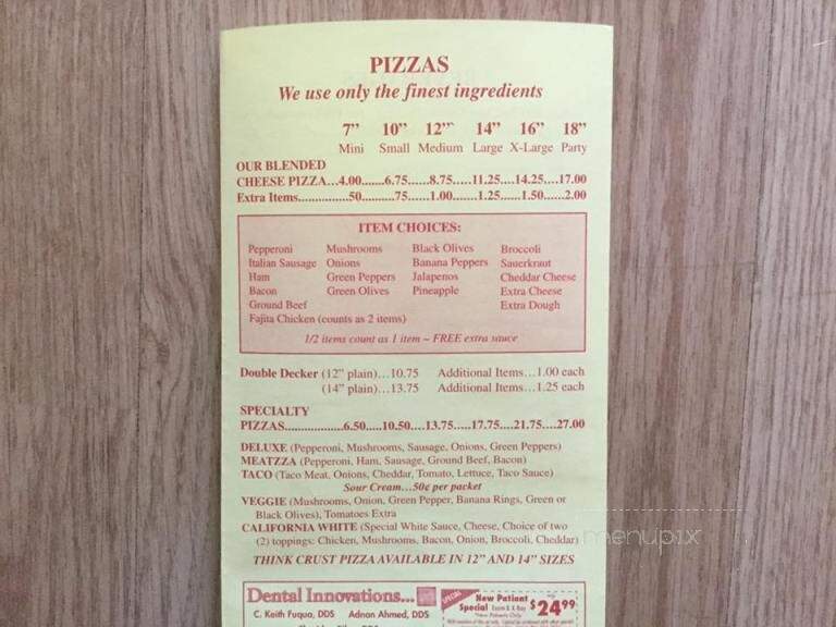 Pisanello's Pizza - Liberty Center, OH