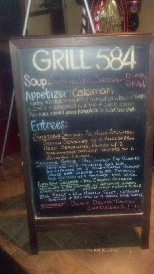 Grill 584 - Burlington, NC menu_pic
