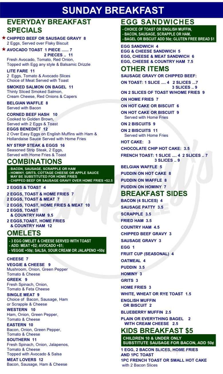 Dempsey's Grille - Middletown, MD menu_pic
