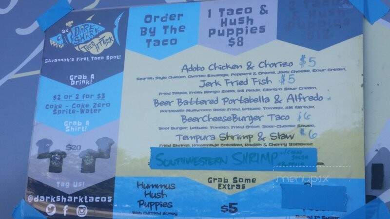 Dark Shark Taco Attack - Savannah, GA menu_pic