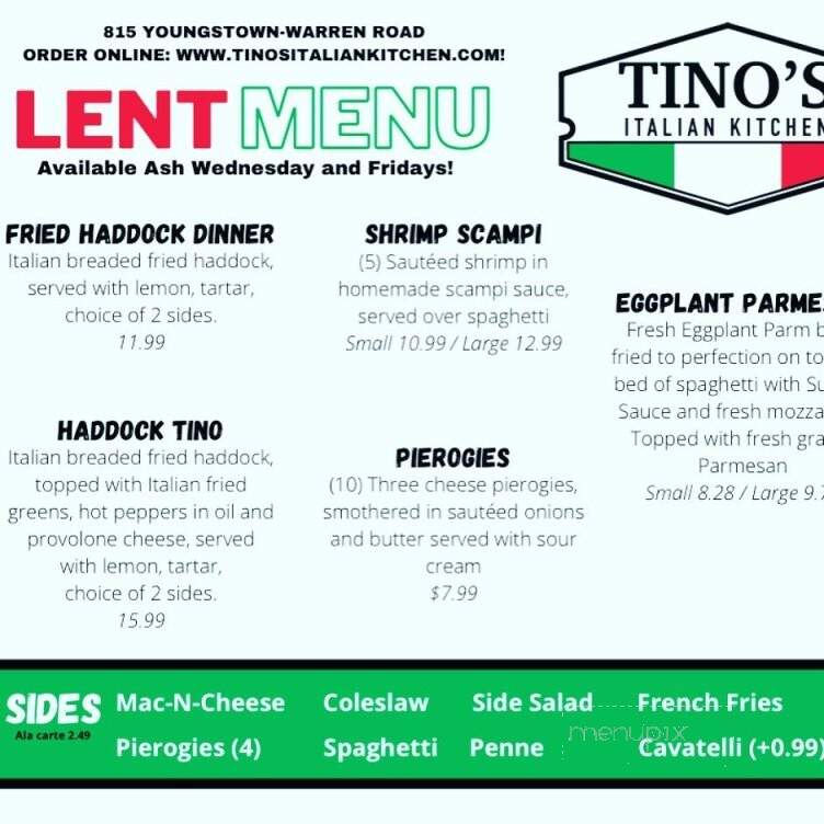 Tino's Italian Kitchen - Niles, OH