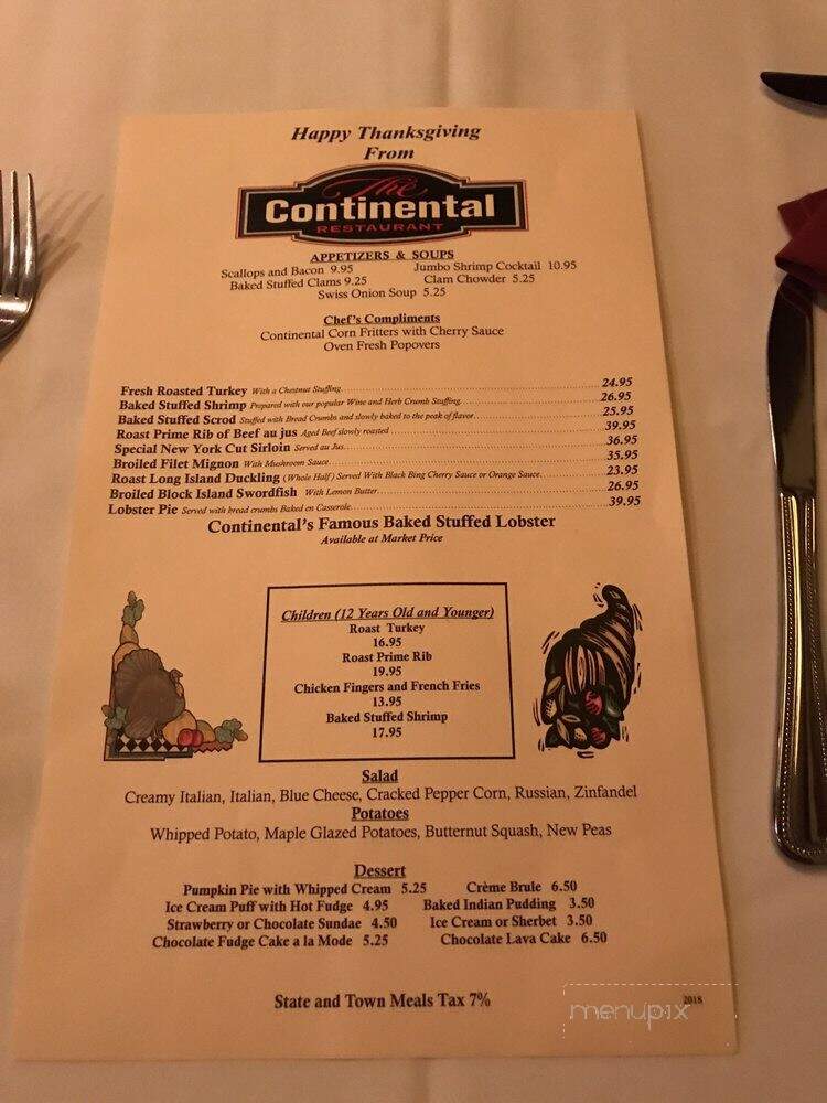 Continental Restaurant - Saugus, MA