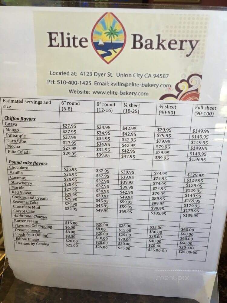 Elite Bakery - Union City, CA