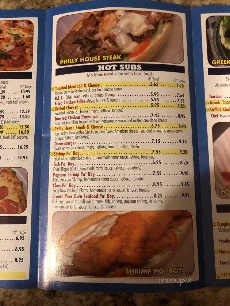 Village Pizza & Seafood - La Porte, TX menu_pic