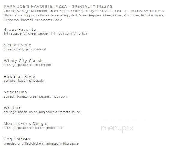 Papa Joe's Pizza - Quarryville, PA menu_pic