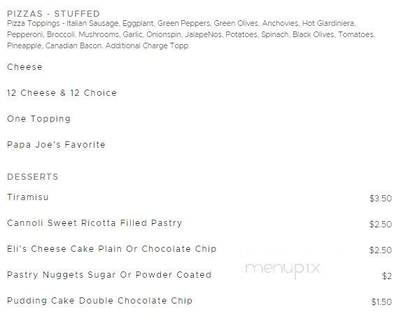 Papa Joe's Pizza - Quarryville, PA menu_pic
