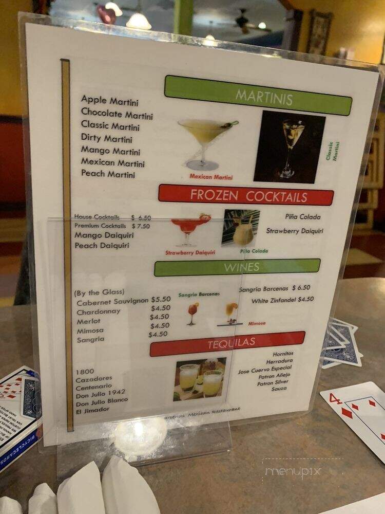 Barcenas Mexican Restaurant - La Marque, TX menu_pic