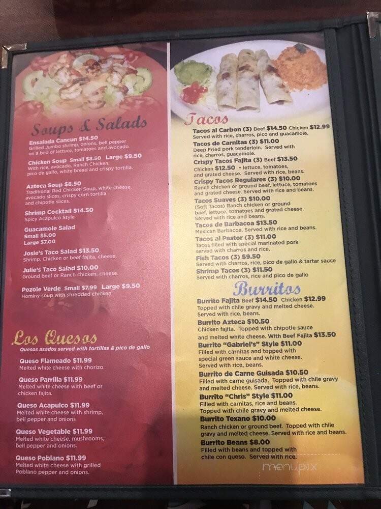 Barcenas Mexican Restaurant - La Marque, TX menu_pic