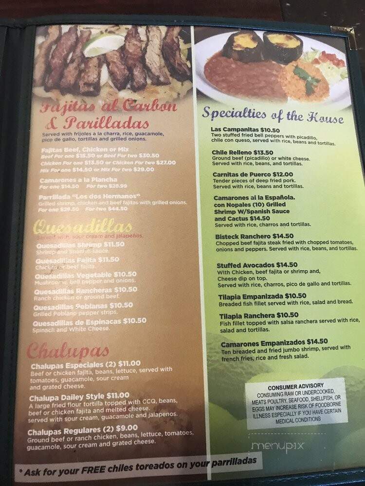 Barcenas Mexican Restaurant - La Marque, TX menu_pic
