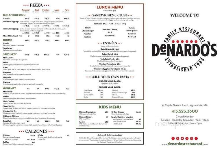 DeNardo's Pizzeria & Restaurant - East Longmeadow, MA