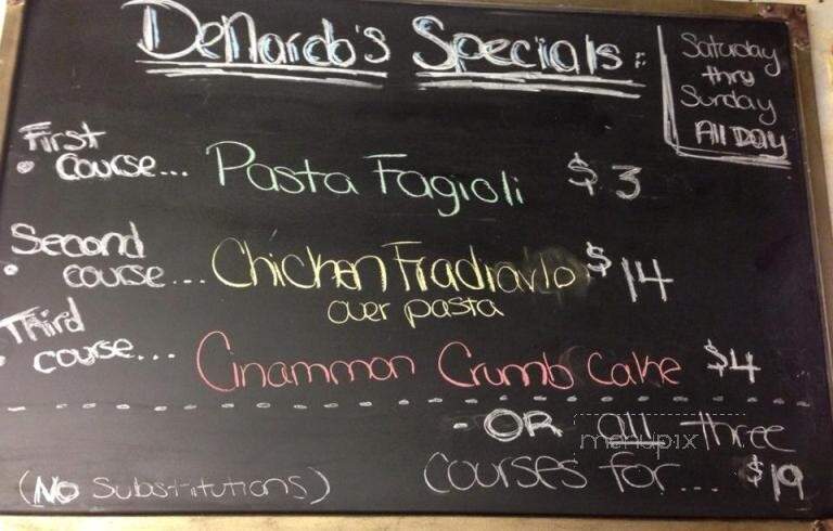 DeNardo's Pizzeria & Restaurant - East Longmeadow, MA menu_pic