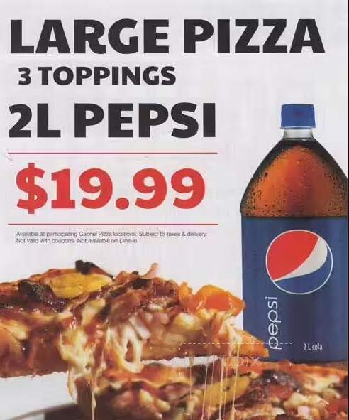 Gabriel Pizza & Restaurant - Nepean, ON menu_pic