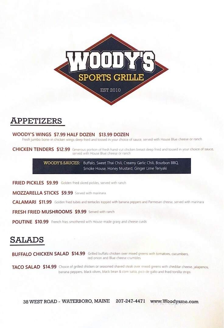 Woody's Sports Grille - Waterboro, ME