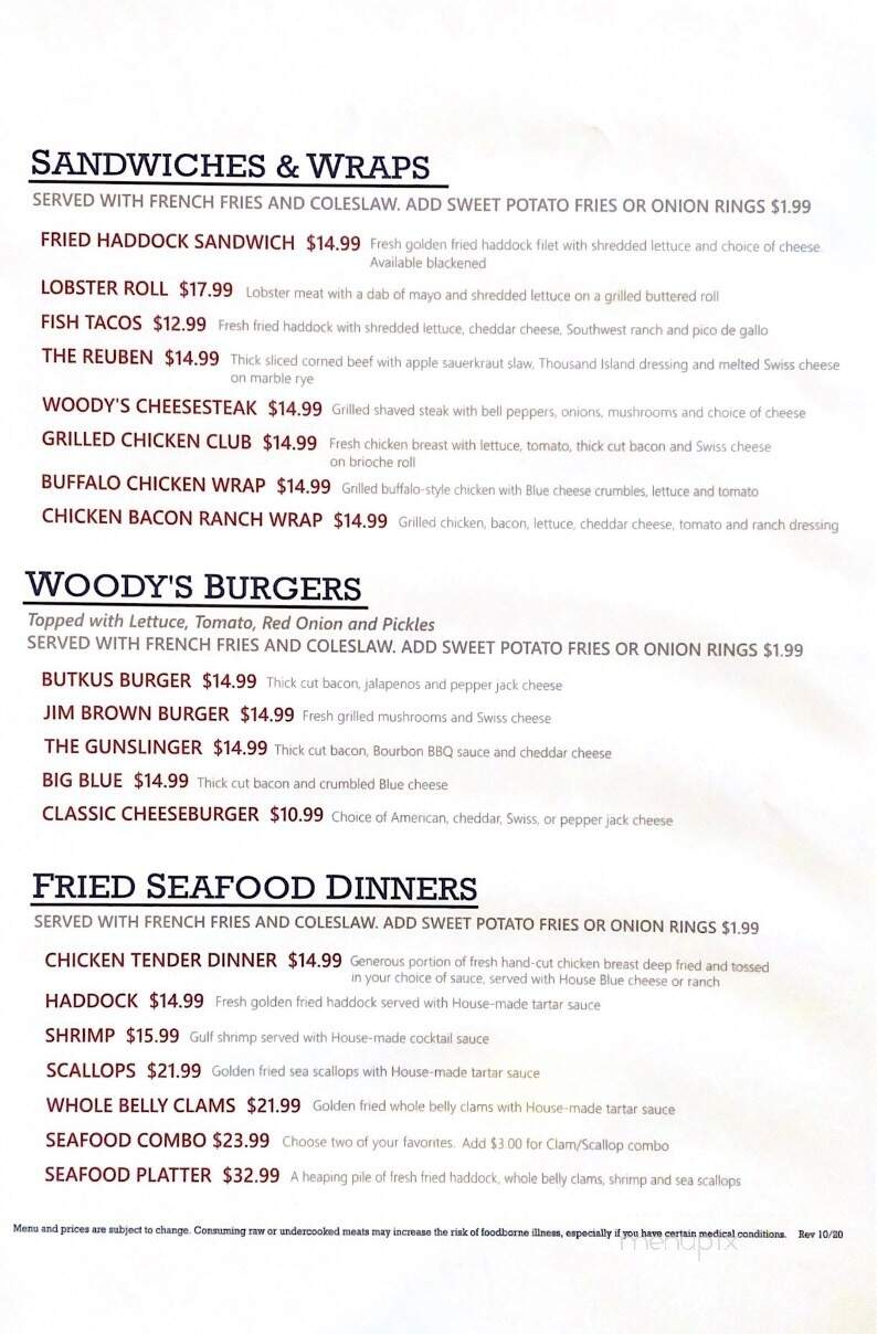 Woody's Sports Grille - Waterboro, ME