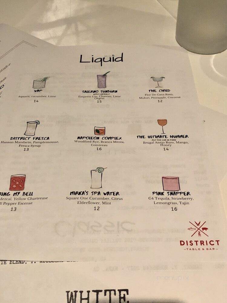 District Table and Bar - Stuart, FL menu_pic