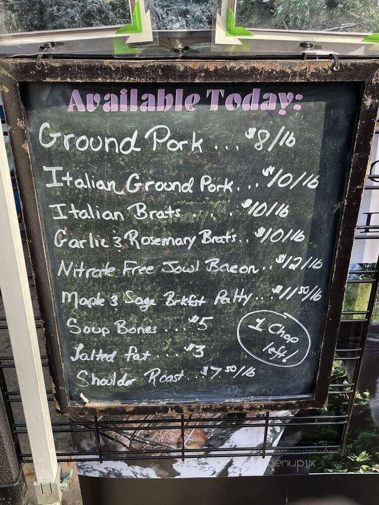 Pour House - Charleston, SC menu_pic