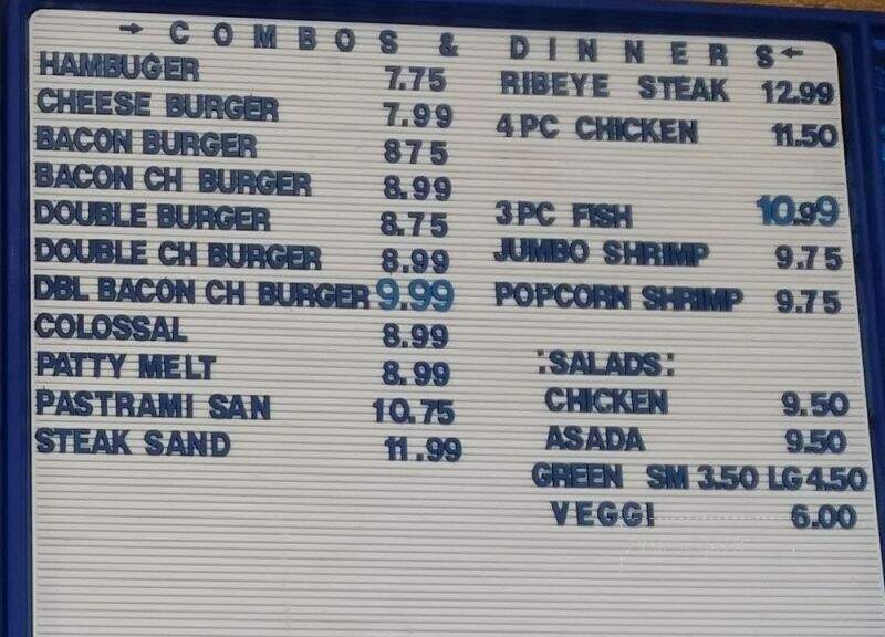 Golden Ox - Ridgecrest, CA menu_pic