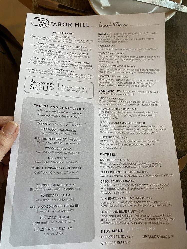 Tabor Hill Winery & Restaurant - Buchanan, MI menu_pic