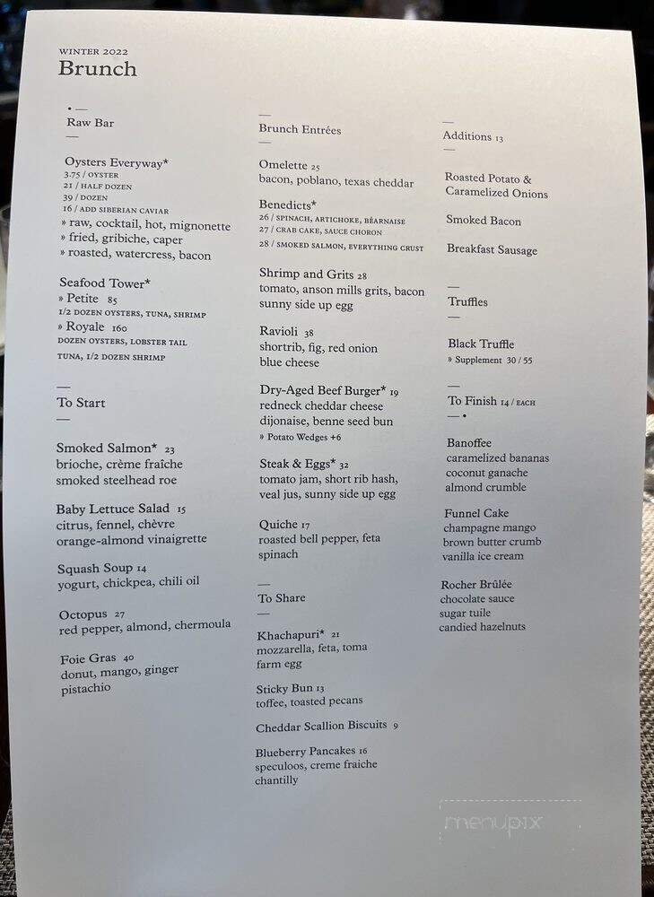 Bludorn - Houston, TX menu_pic