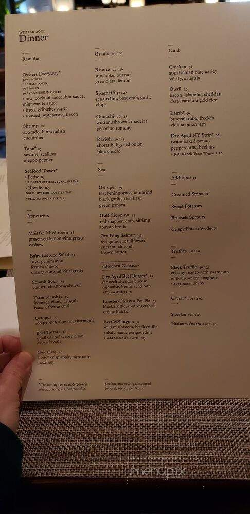 Bludorn - Houston, TX menu_pic