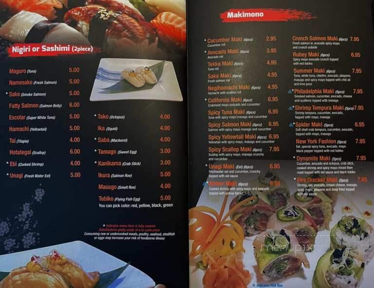 Hamada Of Japan - Tinley Park, IL menu_pic
