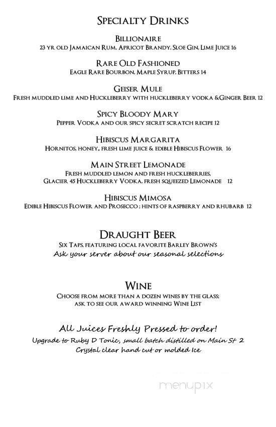 Geiser Grand Hotel - Baker City, OR menu_pic