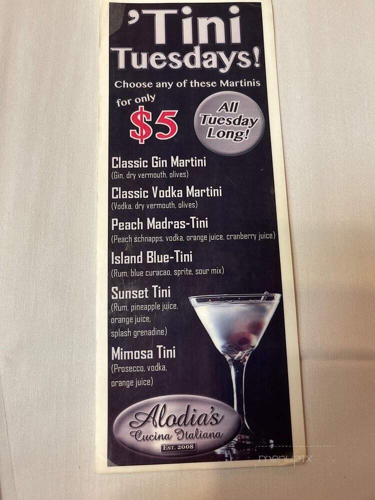 Alodia's Cucina Italiana - Lexington, SC menu_pic