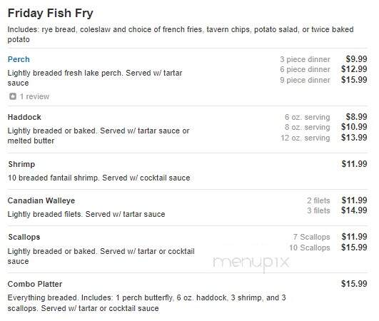 Woodeye's Bar and Grill - Winneconne, WI menu_pic