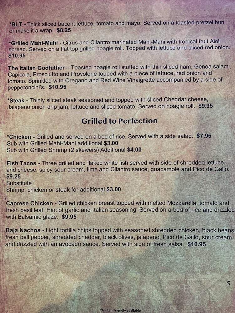 EJ's - White House, TN menu_pic