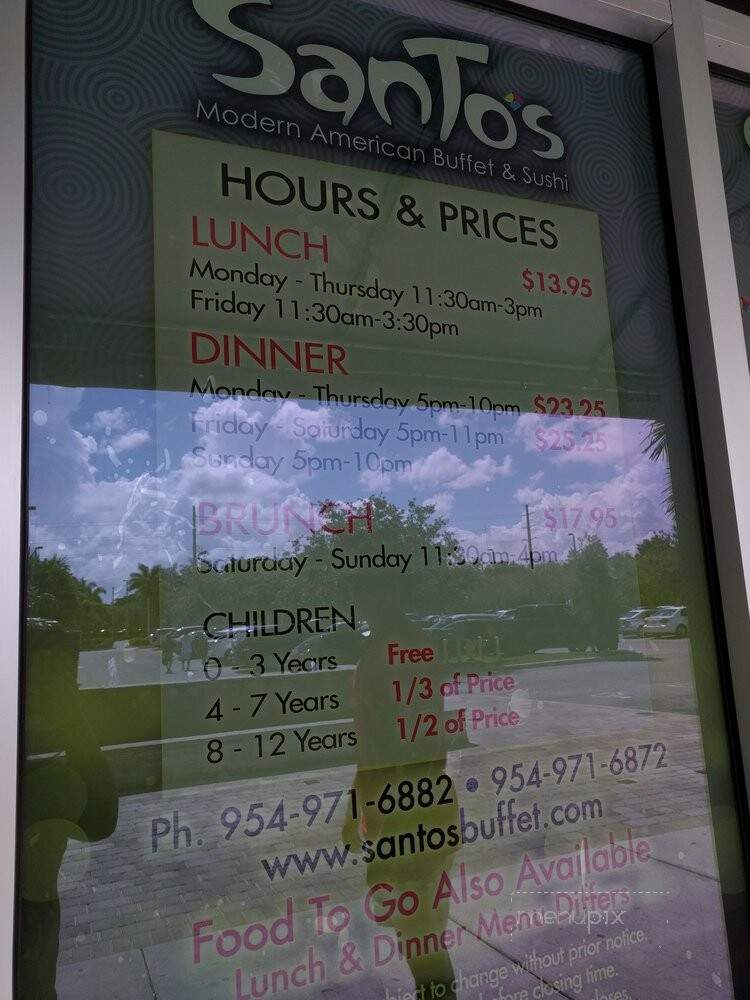 SanTo's Modern American Buffet Sushi - Coconut Creek, FL menu_pic