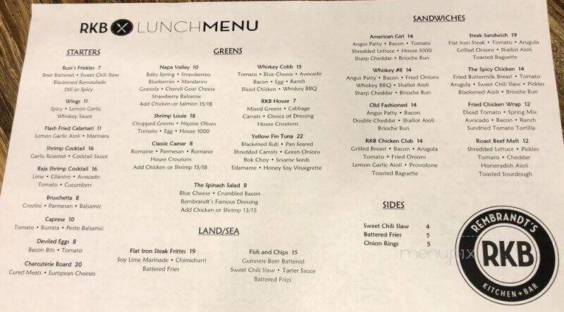 Rembrandt's Beautiful Food - Placentia, CA menu_pic