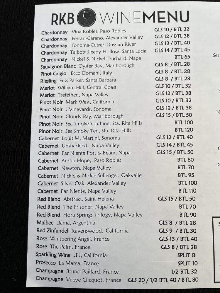 Rembrandt's Beautiful Food - Placentia, CA menu_pic