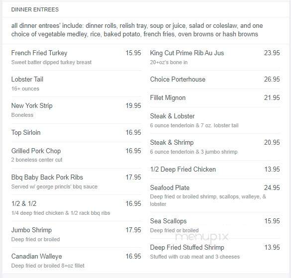 Dreamland Supper Club - South Range, WI menu_pic