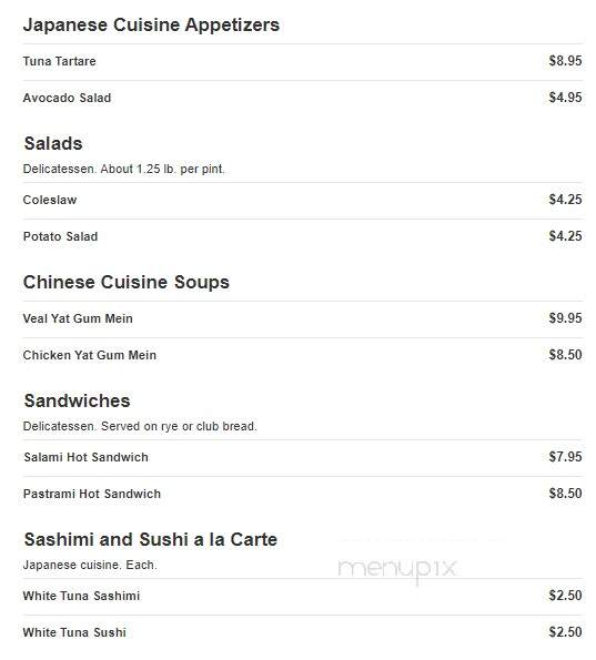 Wing Wan Kosher Restaurant - West Hempstead, NY menu_pic