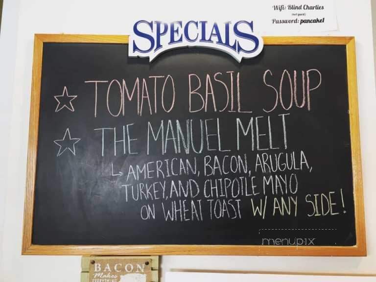 Blind Charlie's Cafe - Pound Ridge, NY menu_pic
