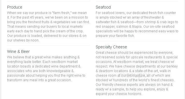 Westborn Market - Dearborn, MI menu_pic